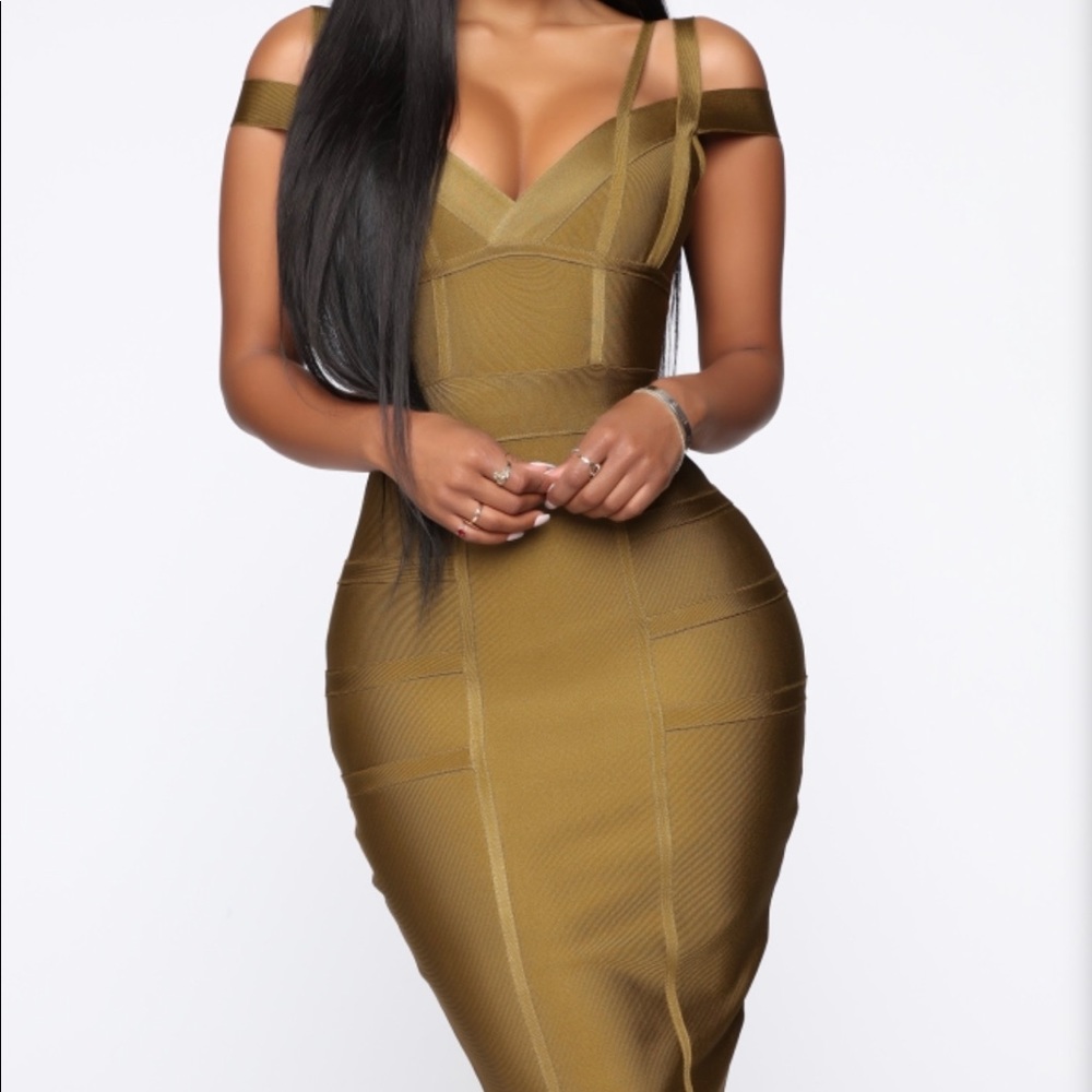 Bandage bodycon midi dress